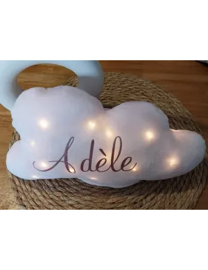 Nuage lumineux rose clair
