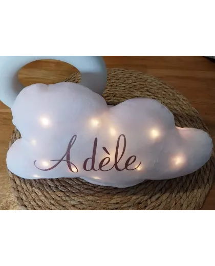 Nuage lumineux rose clair