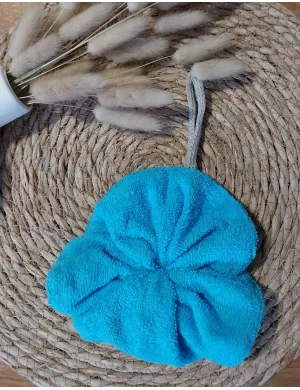 fleur de douche bleu