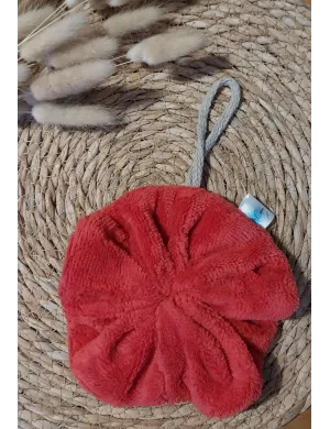 Fleur de douche rouge terracotta