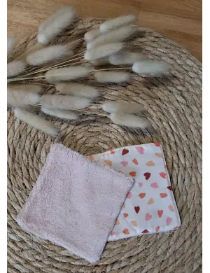 Lingette rose et coeur