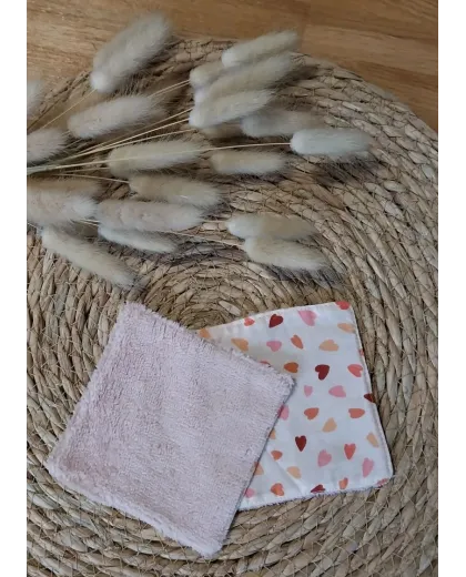 Lingette rose et coeur
