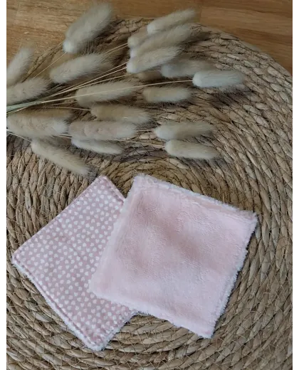 Lingette petit coeur blanc