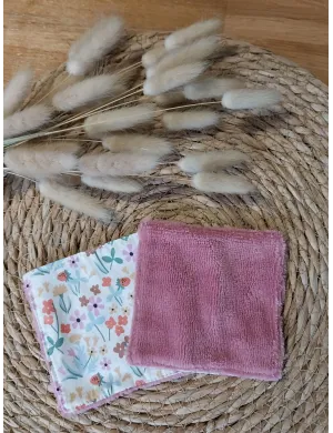 Lingette petites fleurs rose