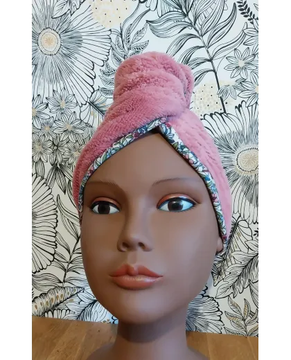 Serviette cheveux vieux rose Serviette cheveux vieux rose