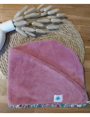 Serviette cheveux vieux rose