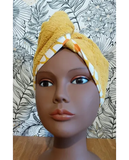 Serviette cheveux jaune Serviette cheveux jaune