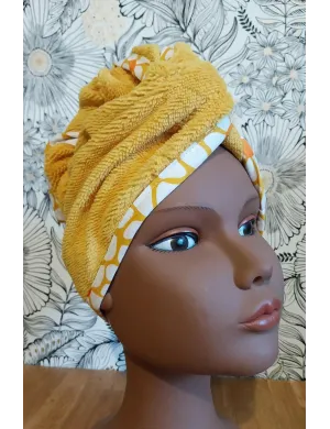 Serviette cheveux jaune