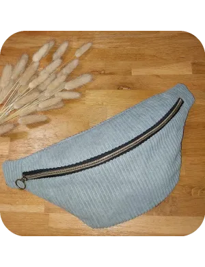 Sac banane velours lichen