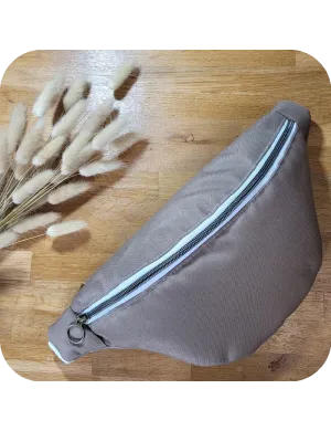 Sac banane imperméable marron