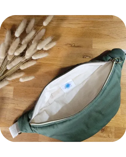 Sac banane vert kaki