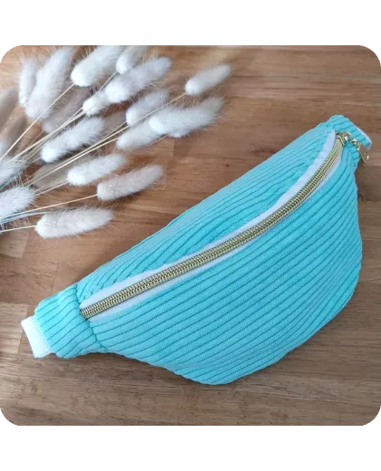 Sac banane enfant vert menthe