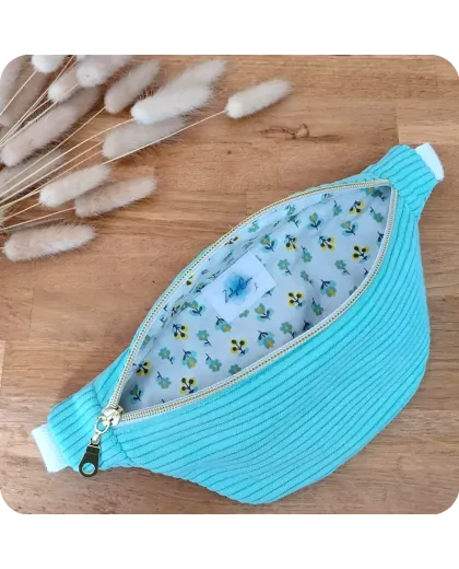 Sac banane enfant vert menthe